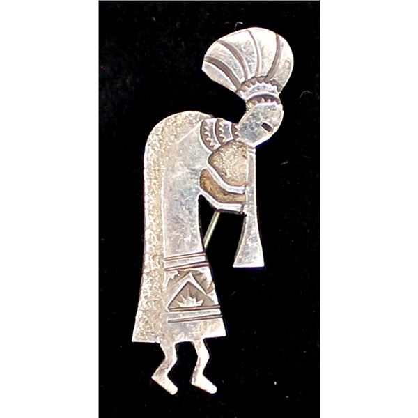 Navajo Sterling Kokopelli Pin