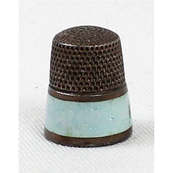 Antique Enamel Thimble