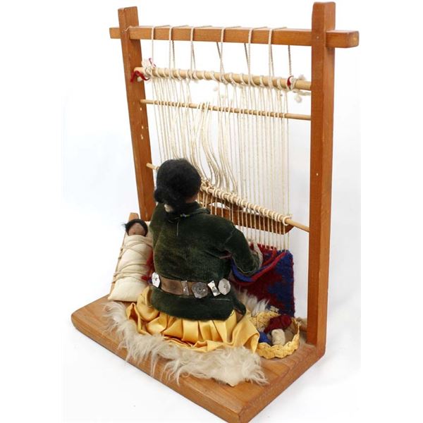 Vintage Native American Navajo Weaver Doll