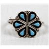 Image 2 : Navajo Sterling Turquoise Ring, Size 8.5