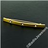 Image 2 : Art Nouveau 14kt Gold Natural Seed Pearl Bar Pin Brooch