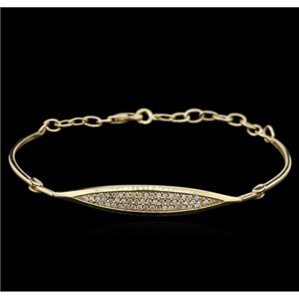 0.33 ctw Diamond Bracelet - 14KT Yellow Gold