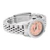 Image 5 : Rolex Ladies Stainless Steel Quickset Salmon Diamond Lugs Datejust Wristwatch