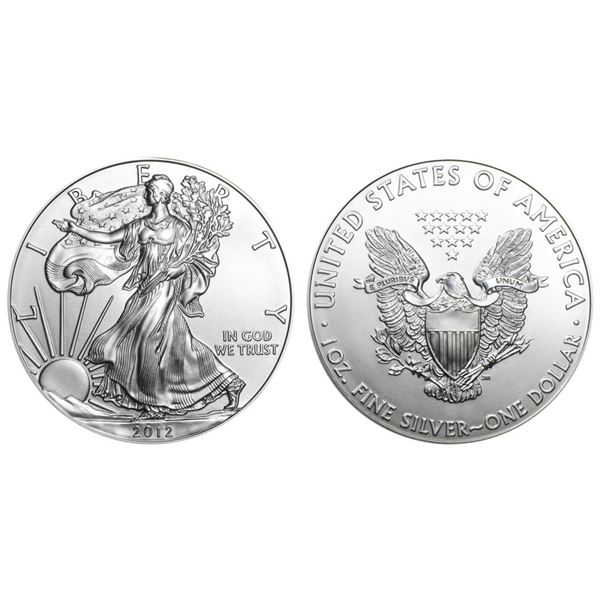 2012 American Silver Eagle .999 Fine Silver Dollar Coin