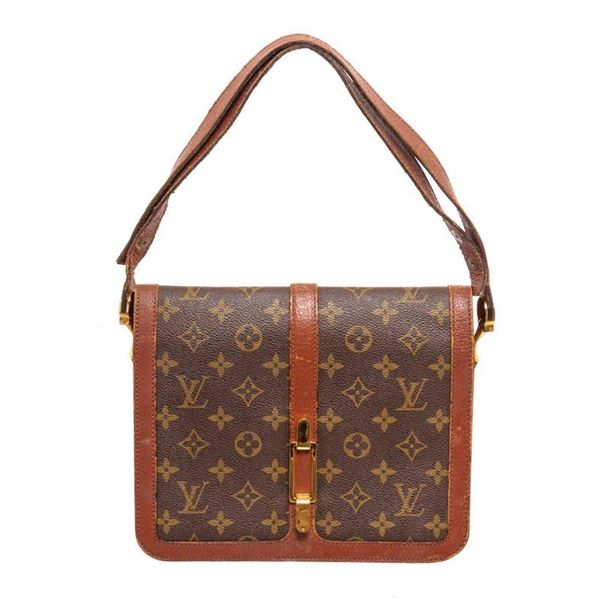 Louis Vuitton Brown Monogram Vintage Flap Crossbody Bag