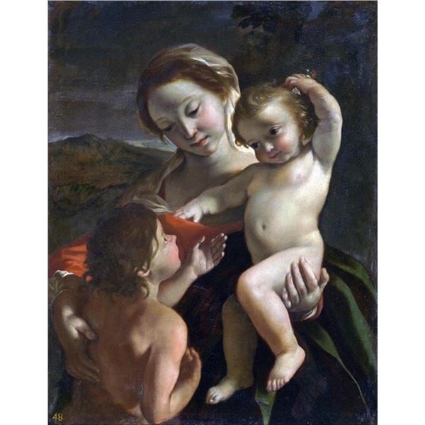 Giovanni Gaspare Lanfranco - Madonna and Child with Young John the Baptist