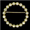 Image 2 : 18k Yellow Gold .60 ctw 20 Bezel Set Round Diamond Circle of Life Pin Brooch 23m