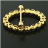 Image 7 : 18k Yellow Gold .60 ctw 20 Bezel Set Round Diamond Circle of Life Pin Brooch 23m