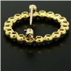 Image 8 : 18k Yellow Gold .60 ctw 20 Bezel Set Round Diamond Circle of Life Pin Brooch 23m