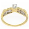 Image 6 : 14k Yellow Gold 0.30 ctw Round Diamond & Dual Row Channel Accent Engagement Ring