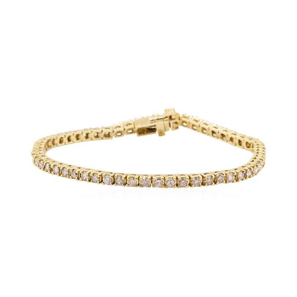 3.17 ctw Diamond Tennis Bracelet - 14KT Yellow Gold