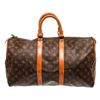 Image 1 : Louis Vuitton Brown Monogram Keepall 45cm Travel Bag