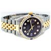 Image 3 : Rolex Mens 2 Tone Brown Diamond & Sapphire 36MM Oyster Perpetual Datejust