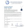 Image 4 : 14KT White Gold GIA Certified 23.12 ctw Tanzanite and Diamond Pendant With Chain