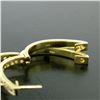 Image 7 : 18kt Yellow Gold 0.75 ctw Diamond Oval Hoop Earrings