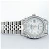 Image 5 : Rolex Mens Stainless Steel Mother Of Pearl Diamond Lugs Datejust Wristwatch