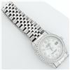 Image 6 : Rolex Mens Stainless Steel Mother Of Pearl Diamond Lugs Datejust Wristwatch