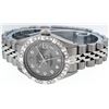 Image 8 : Rolex Ladies Stainless Steel Slate Grey Pyramid Diamond Datejust Wristwatch