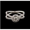 Image 1 : 1.05 ctw Diamond Ring - 14KT White Gold