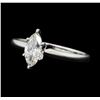 Image 1 : 0.53 ctw Diamond Wedding Ring - 14KT White Gold