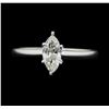 Image 2 : 0.53 ctw Diamond Wedding Ring - 14KT White Gold