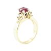 Image 4 : 1.91 ctw Ruby and Diamond Ring - 14KT Yellow Gold