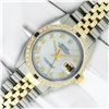 Image 2 : Rolex Mens 2 Tone Mother Of Pearl Diamond & Sapphire 36MM Datejust Wristwatch