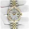 Image 3 : Rolex Mens 2 Tone Mother Of Pearl Diamond & Sapphire 36MM Datejust Wristwatch
