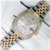 Image 3 : Rolex Mens 2 Tone Silver Diamond Datejust 36MM Wristwatch Oyster Perpetual