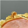 Image 5 : Vintage 18k Two Tone Gold Carved Shell Cameo Open Work Frame Brooch Pin Pendant