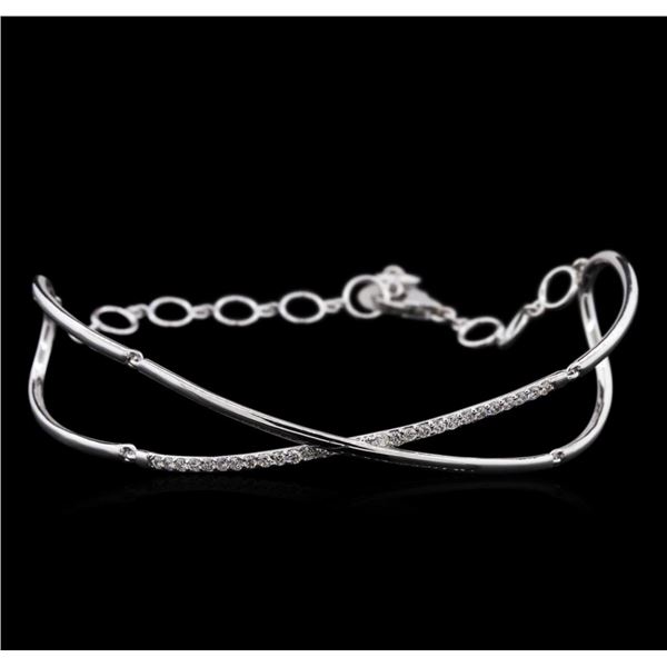 0.36 ctw Diamond Bracelet- 14KT White Gold