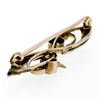 Image 7 : Antique Victorian 9k Gold Old Round Cut Peridot & Seed Pearl Bypass Brooch Pin