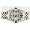 Image 3 : Rolex Mens 2 Tone Mother Of Pearl Diamond & Sapphire 36MM Datejust Wristwatch
