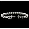 Image 3 : 14KT White Gold 2.32 ctw Diamond Tennis Bracelet