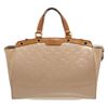 Image 1 : Louis Vuitton Beige Vernis Leather Brea GM Satchel Bag