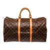 Image 1 : Louis Vuitton Brown Monogram Keepall 50cm Travel Bag
