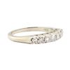 Image 1 : 0.38 ctw Diamond Designer (M)ountain Motif Ring - 14KT White Gold