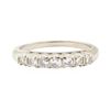 Image 2 : 0.38 ctw Diamond Designer (M)ountain Motif Ring - 14KT White Gold