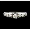 Image 2 : 0.50 ctw Diamond Ring - 14KT White Gold