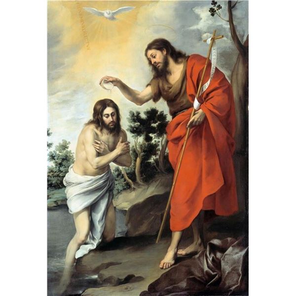 Bartolomï¿½ Esteban Murillo - The Baptism of Christ