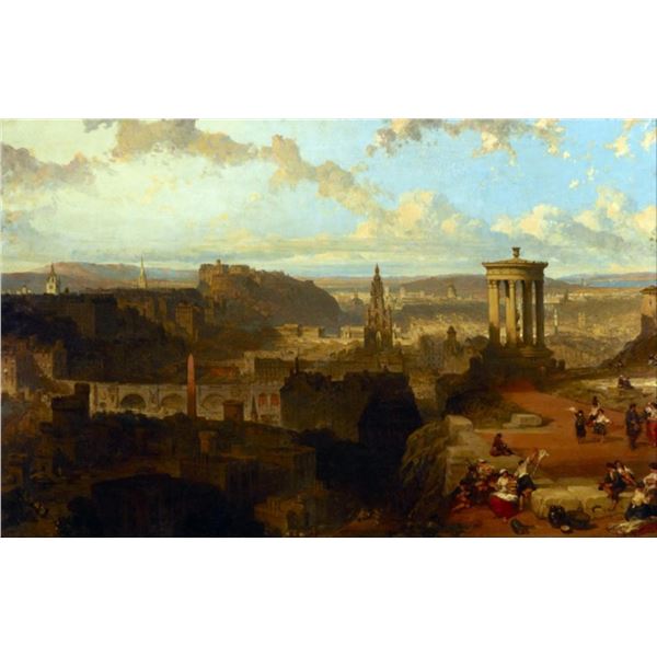 David Roberts - Edinburgh from the Calton Hill