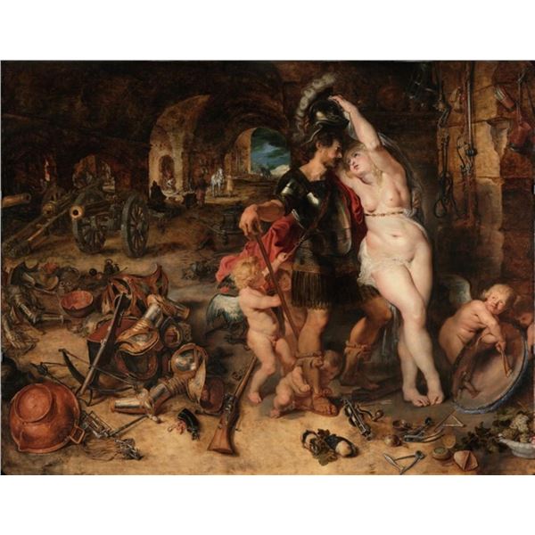 Sir Peter Paul Rubens - Mars Disarmed by Venus