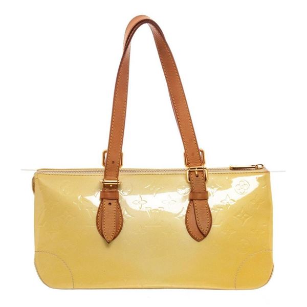 Louis Vuitton Yellow Monogram Vernis Rosewood Shoulder Bag