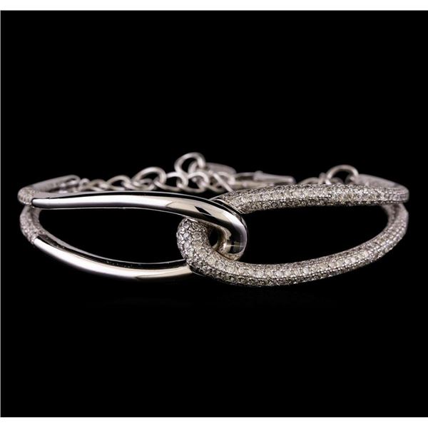 3.48 ctw Diamond Bracelet - 14KT White Gold