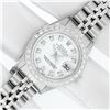 Image 2 : Rolex Ladies Stainless Steel White Diamond 26MM Oyster Perpetual Datejust Wristw