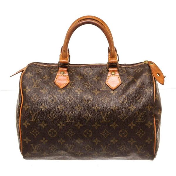 Louis Vuitton Brown Speedy 35cm Satchel Bag