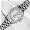 Image 2 : Rolex Ladies Stainless Steel Silver Star Pyramid Diamond Datejust Wristwatch