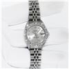 Image 3 : Rolex Ladies Stainless Steel Silver Star Pyramid Diamond Datejust Wristwatch