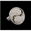 Image 1 : 14KT White Gold 1.57 ctw Diamond Ring