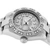 Image 3 : Rolex Ladies New Style Quickset Datejust Silver String Diamond Pyramid Oyster Pe